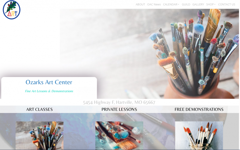 Avalon Web Designs | Professional Website Design & Marketing Services for OzarksArtCenter.com