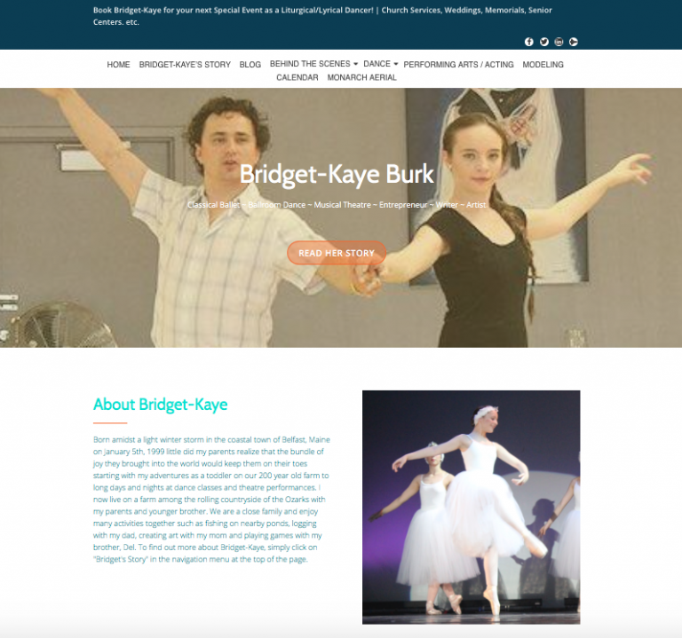 Avalon Web Designs | Professional Website Design & Marketing Services for BridgetKayeBurk.com
