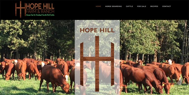 Avalon Web Designs | Hope Hill Farm and Ranch ~ Hope Hill Cattle Company